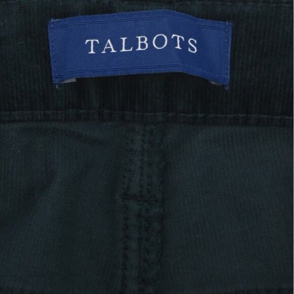 Talbots Corduroy Jeans Womens 16P Flawless High Waist Straight Leg Slimming Blue - Picture 6 of 10